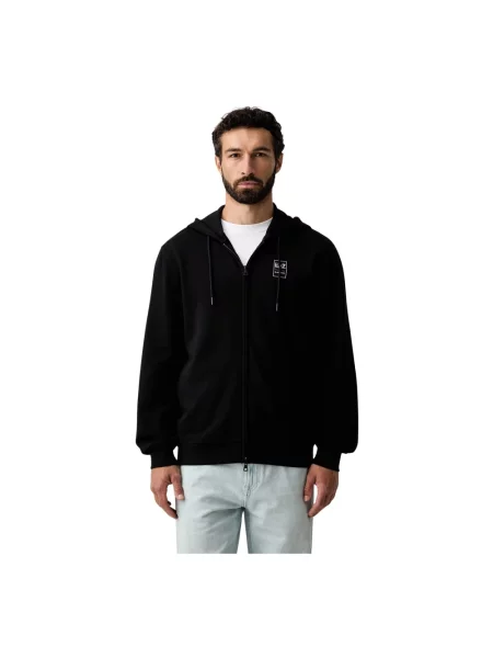 Marc O'Polo bluza rozpinana z kapturem czarna
