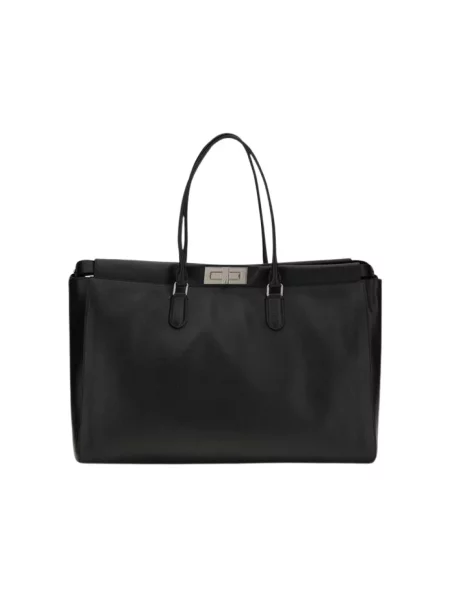 Torba Fendi Peekaboo skórzana czarna