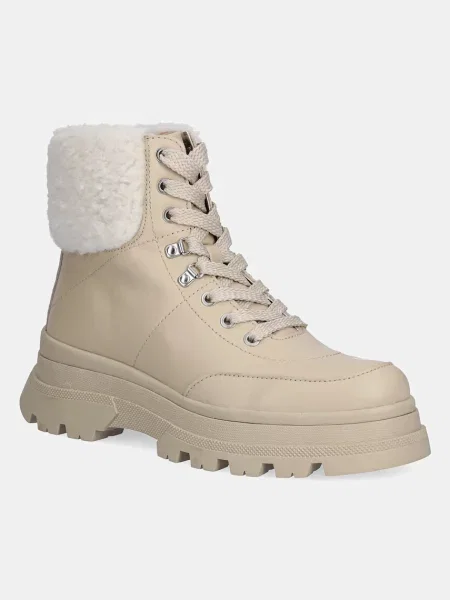 BOSS botine Foster cu plat izolat bej