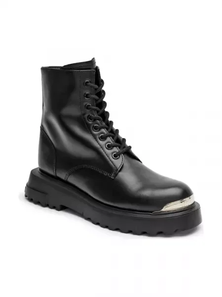 Love Moschino De piele botine negru