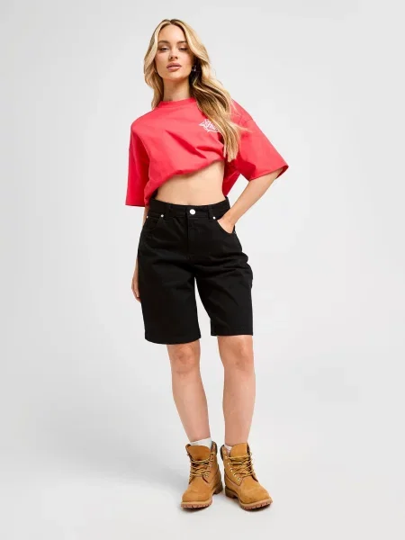 Unlike Humans Szorty Denim Jorts czarne