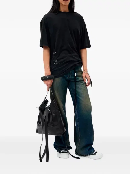 Tricou Ann Demeulemeester cu imagine negru