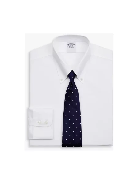 Koszula Brooks Brothers biznesowa z twillu biała