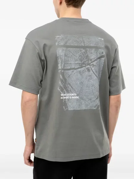 Tricou Boss cu imagine gri