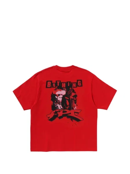 Tricou A Bathing Ape® cu imagine roșu