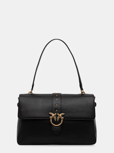 Pinko torebka skórzana czarny