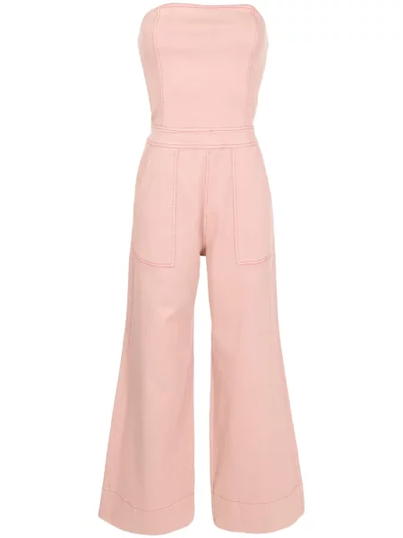 Kombinezon Lethicia Bronstein bez ramiączek brązowy