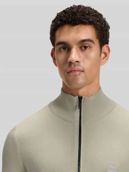 Bluza z kołnierzem o kroju regular fit z mieszanki bawełny kaszmiru model ‘KANOBIX_S’ Boss Orange