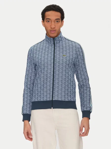 Dukserica Lacoste za muškarce s uzorkom plava