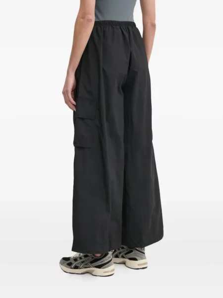 Pantaloni palazzo Adidas cu dungi plisat cu imagine albastru