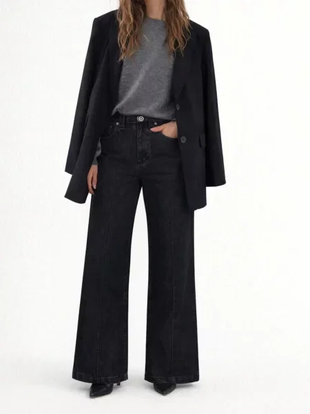 Джинси кльош A.G.N.A кльош графіт бавовна/еластан