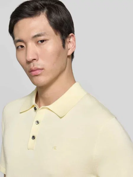 Koszulka polo o kroju regular fit z czystej bawełny Ck Calvin Klein