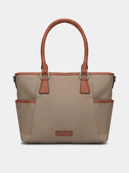 Кожаная сумка Marco Tozzi хаки