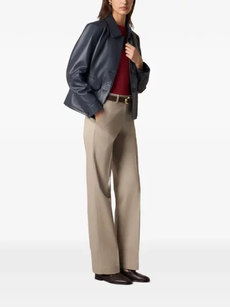 Geanta de piele Brooks Brothers albastru