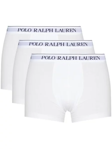 Su raišteliu kelnaitės Polo Ralph Lauren su autografu balta