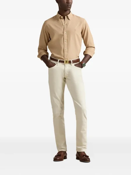 Șapcă Polo Ralph Lauren cu broderie din țesătură twill în carouri albastru