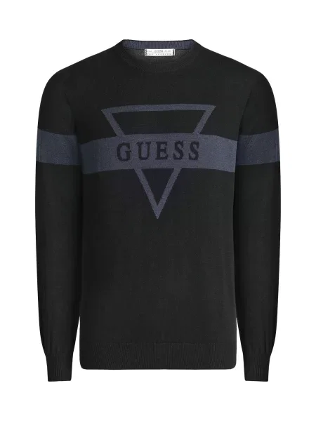 GUESS Pulover MARK safir negru