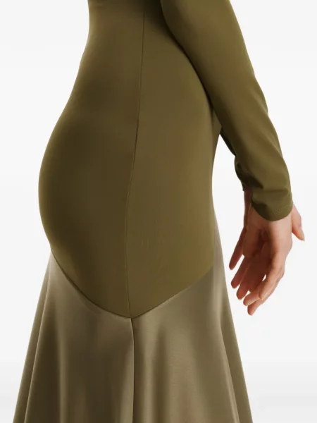 Rochie maxi 2310 Studio lungă de costum verde