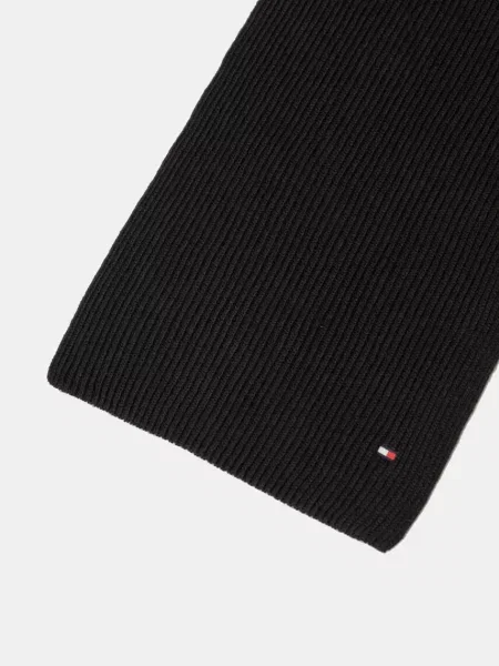 Tommy Hilfiger szalik gładki czarny