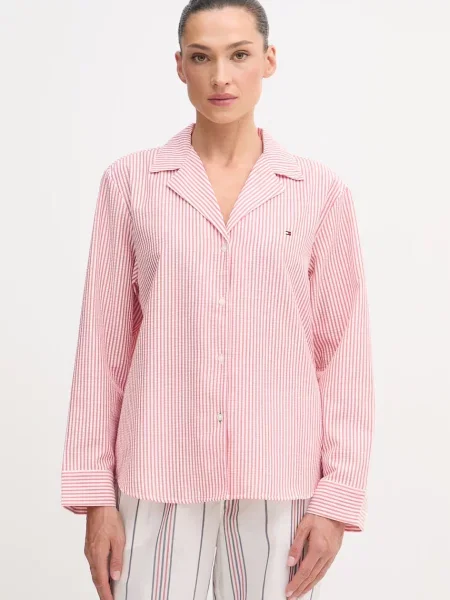 Tommy Hilfiger koszula piżamowa czerwona
