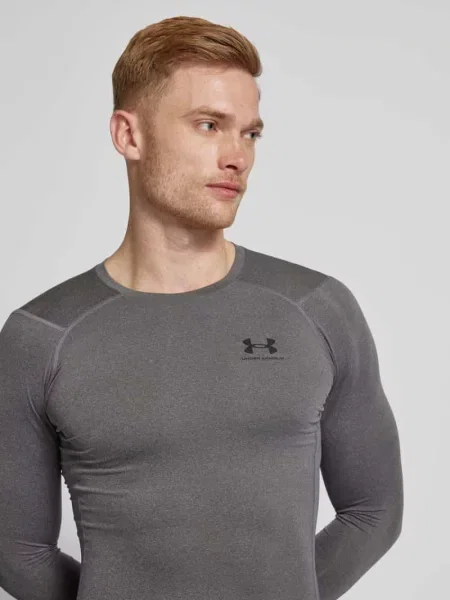 Bluzka z długim rękawem z nadrukiem z logo Under Armour