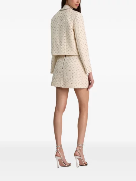 Geacă Alice + Olivia din tweed alb