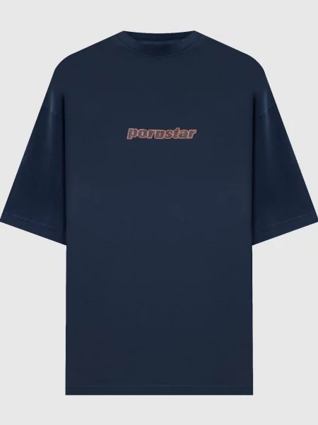 Футболка з принтом Vetements синя