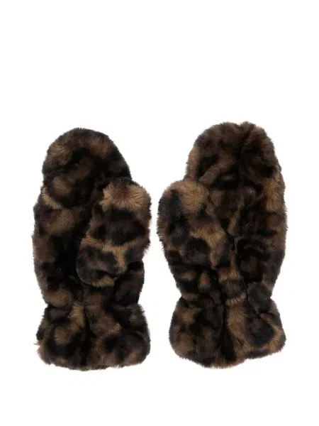 Mănuși Apparis cu model leopard maro