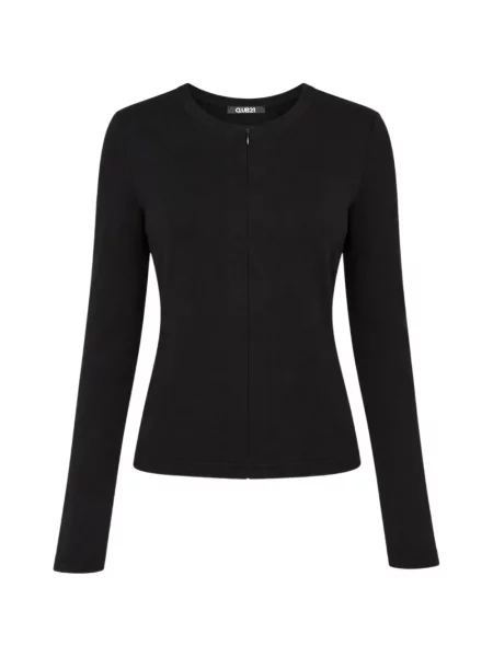 Cardigan Club21 Collection din jerseu negru