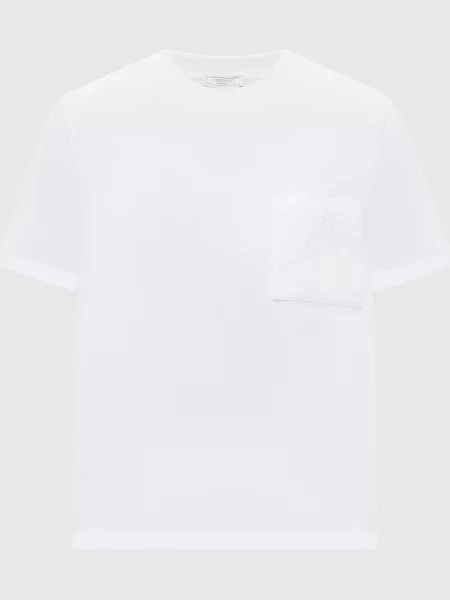 Футболка з бісером Peserico біла