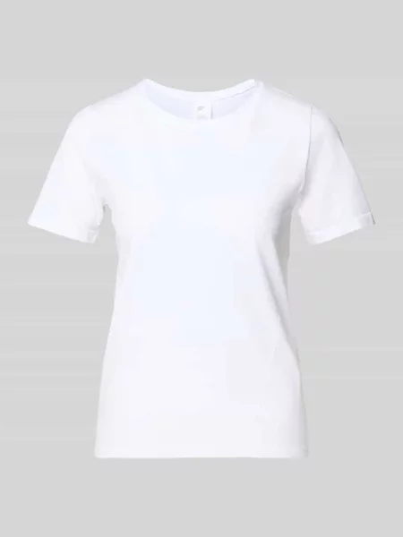 T-shirt o kroju regular fit z okrągłym dekoltem model ‘Feather’ Fabletics biała