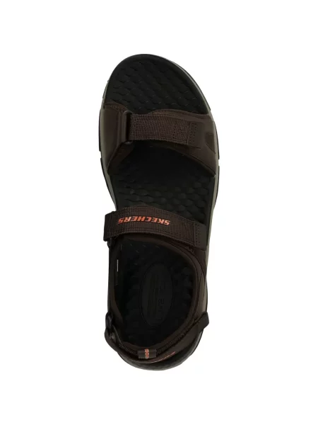 Sandale Skechers cu autograf maro