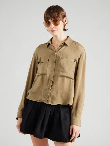 VERO MODA Blúz VMFABIANA olíva