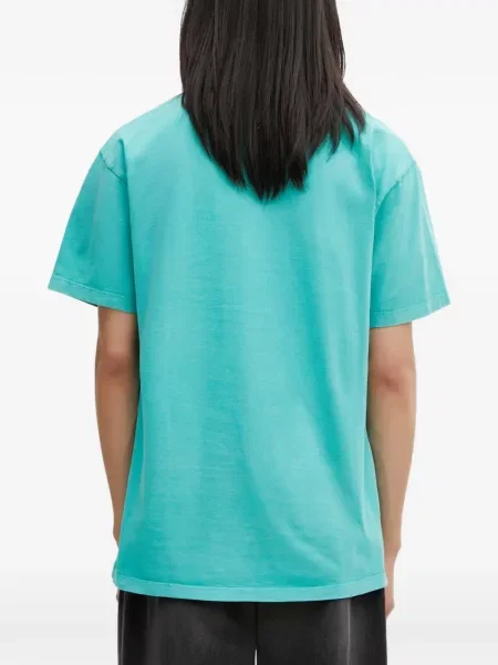 Tricou No Problemo cu broderie albastru