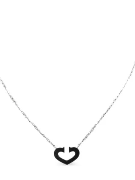 Colier Cartier cu motiv cu inimi alb