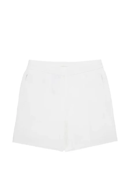 Pantaloni scurți Emporio Armani cu autograf alb