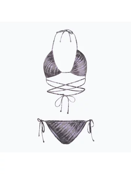 Дамски бански костюм от две части O'Neill Kat Becca Wow Bikini grey tie dye сиво