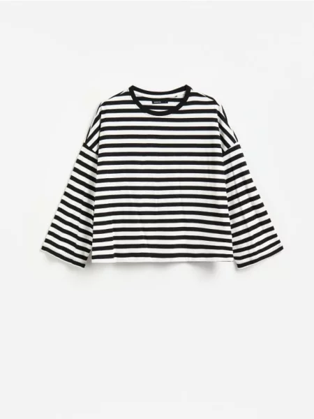 Reserved Tricou cu mânecă lungă din multicolor