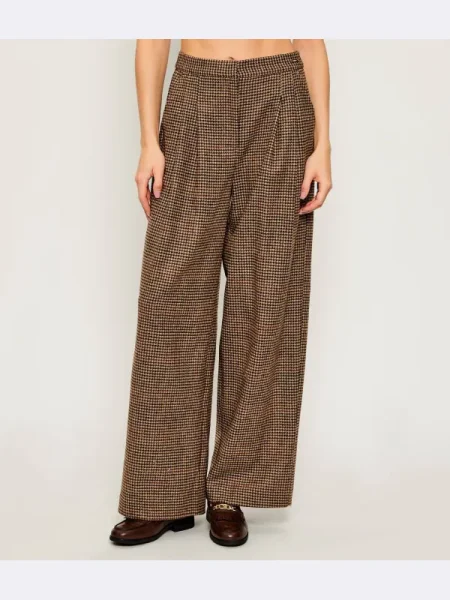 Barbour De lână pantaloni Sophia | Relaxed fit maro