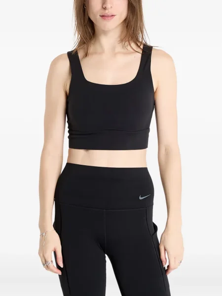 Tricou Nike cu decolteu rotund din fleece cu imagine negru