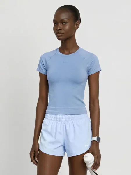 Nike Funkční Tričko Pro Seamless tmavě modrá