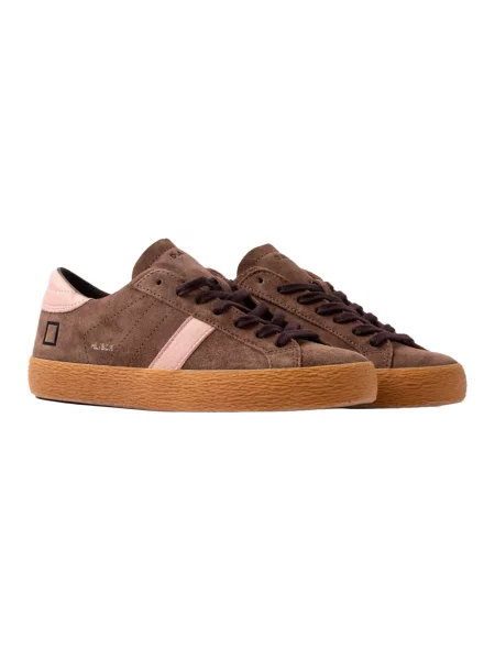 Sneakersy D.a.t.e. skórzane brązowe