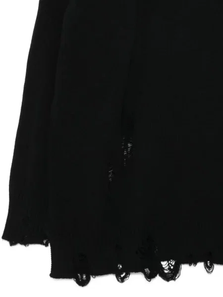 Svetr Yohji Yamamoto s oděrkami černý