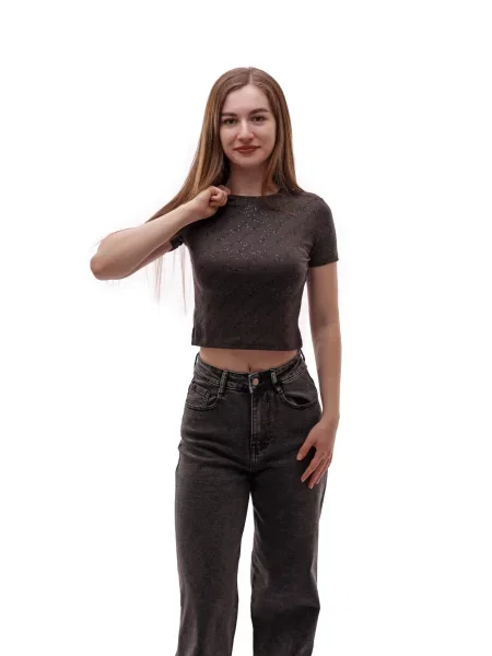 Футболка STREAM молочний віскоза/поліестер