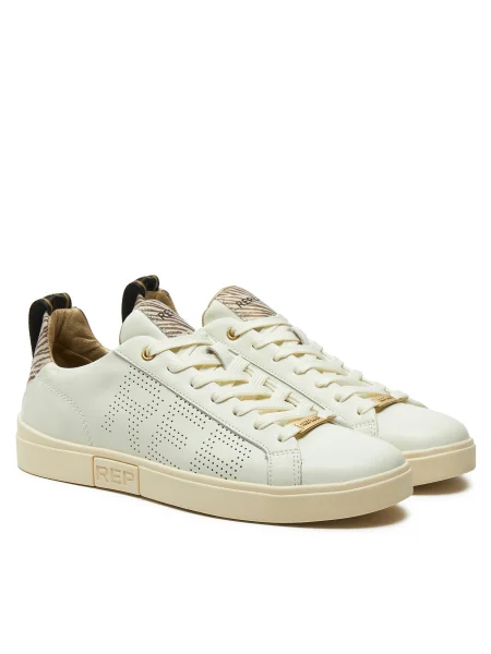 Sneakerși Replay alb