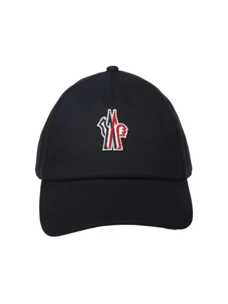 Czapka z daszkiem Moncler niebieska