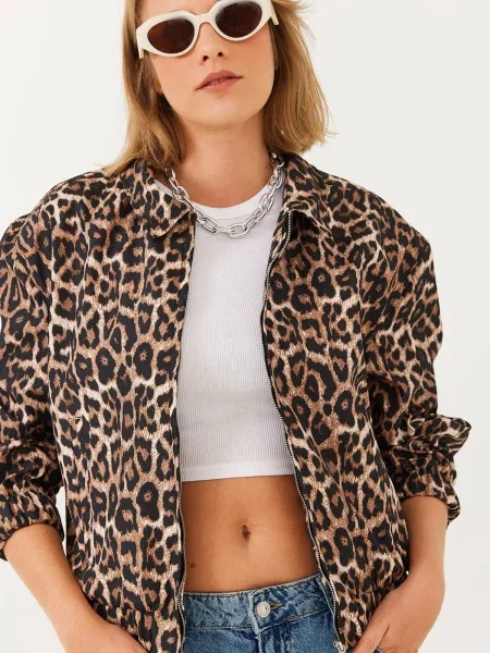 Bianco Lucci Bomber Jacket negru