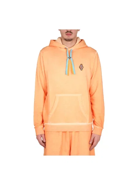 Bluza z kapturem Marcelo Burlon pomarańczowa