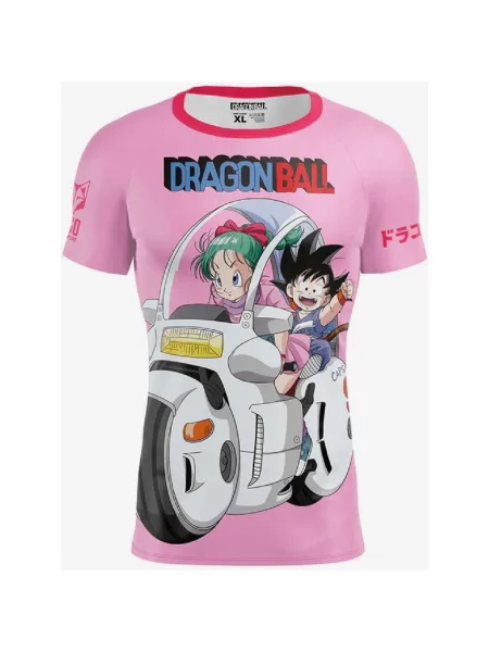 Koszulka Otso Dragon Ball z krótkim rękawem chicle S różowa