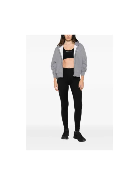 Stanik sportowy Sporty And Rich z logo czarny